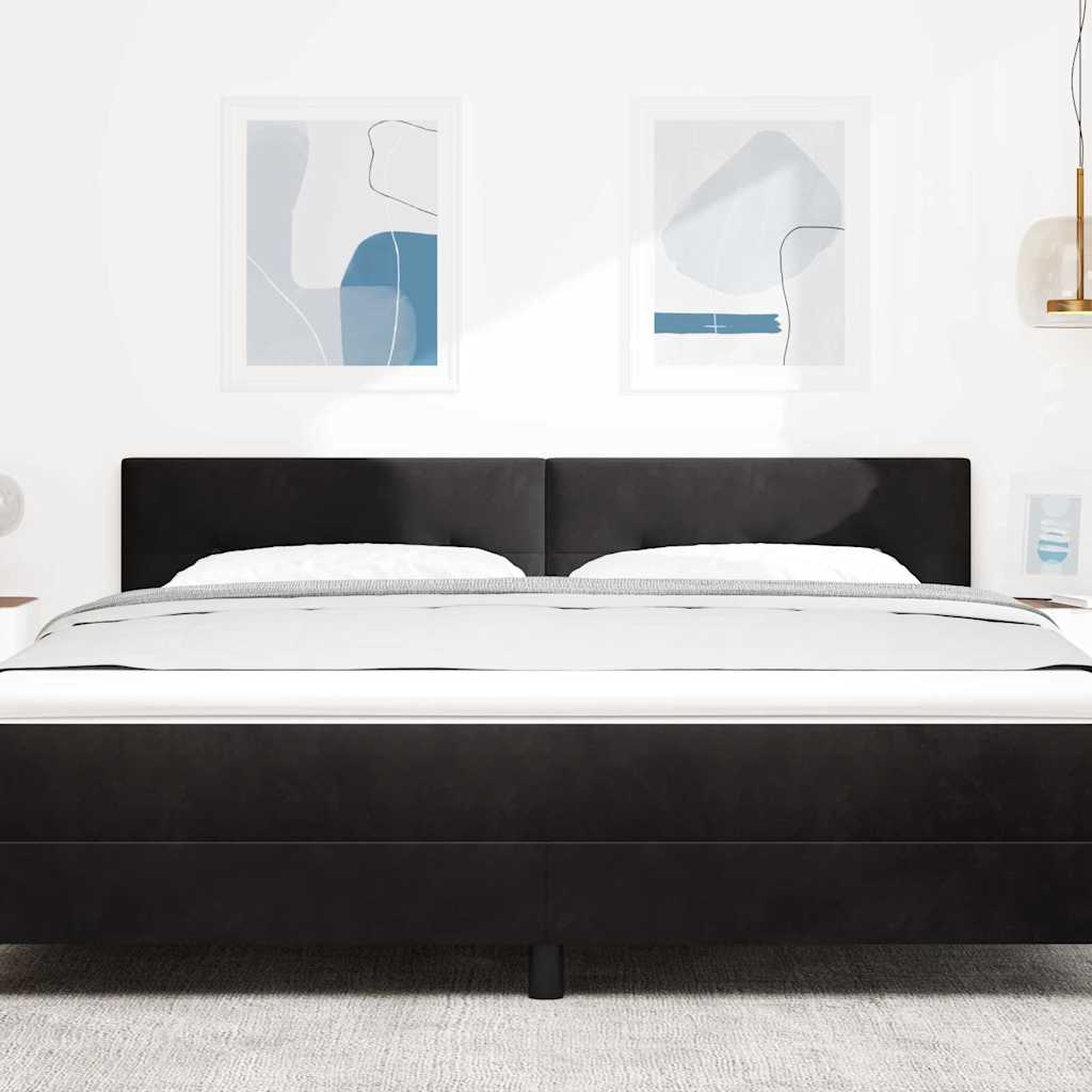 Vidaxl hoofdbord zwart 180 cm fluweel