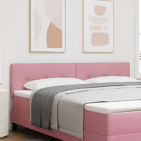 Vidaxl hoofdbord roze 180 cm fluweel
