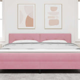 Vidaxl hoofdbord roze 180 cm fluweel