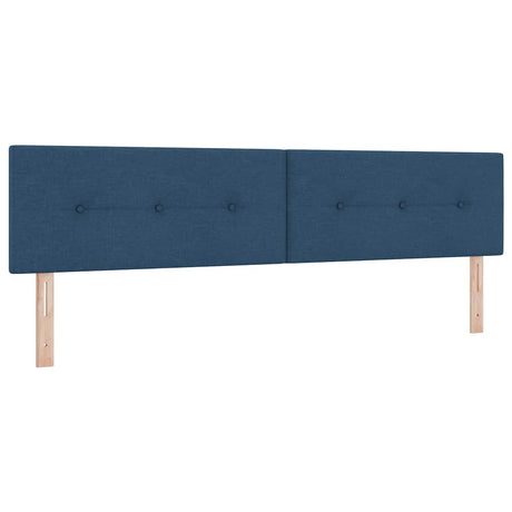 Vidaxl in hoogte verstelbaar hoofdbord blauw 200 cm stof