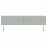 Vidaxl hoofdbord lichtgrijs 200 cm fluweel