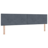 Vidaxl hoofdbord donkergrijs 200 cm fluweel