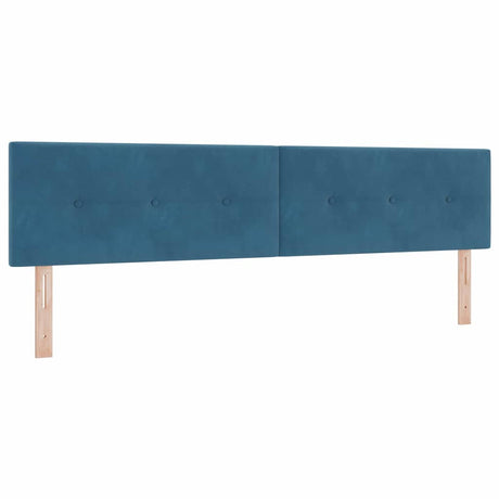Vidaxl hoofdbord donkerblauw 200 cm fluweel