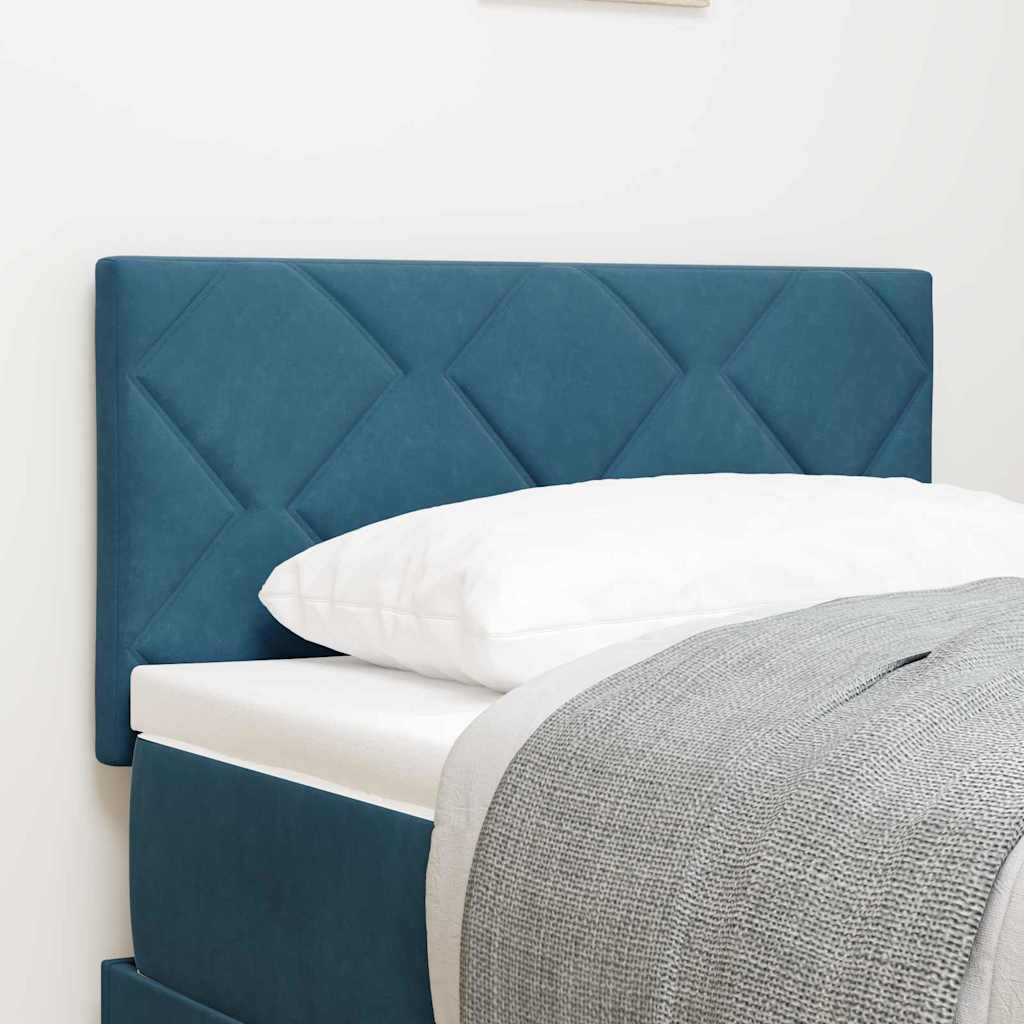 Vidaxl hoofdbord donkerblauw 80 cm fluweel