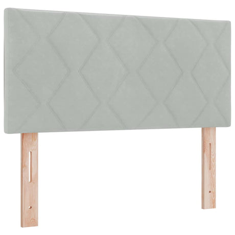 Vidaxl hoofdbord lichtgrijs 100 cm fluweel