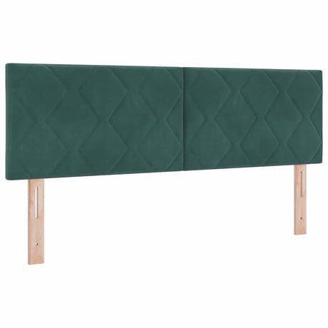 Vidaxl hoofdbord donkergroen 144 cm fluweel