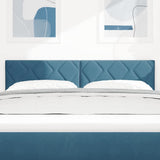 Vidaxl hoofdbord donkerblauw 144 cm fluweel