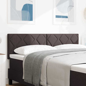 Vidaxl hoofdbord donkerbruin 160 cm stof