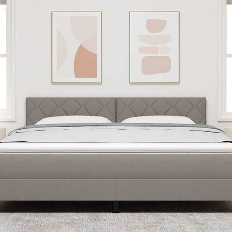 Vidaxl hoofdbord taupe stof