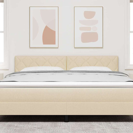 Vidaxl hoofdbord crème 180 cm stof