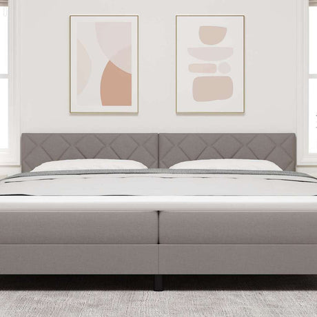 Vidaxl hoofdbord taupe stof