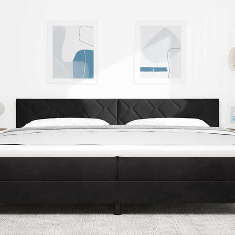 Vidaxl hoofdbord zwart 200 cm fluweel