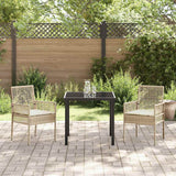 Vidaxl tuinstoel 2 st beige poly rattan