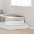 Vidaxl bedlades wit 75 x 36,5 x 16,5 cm bewerkt hout