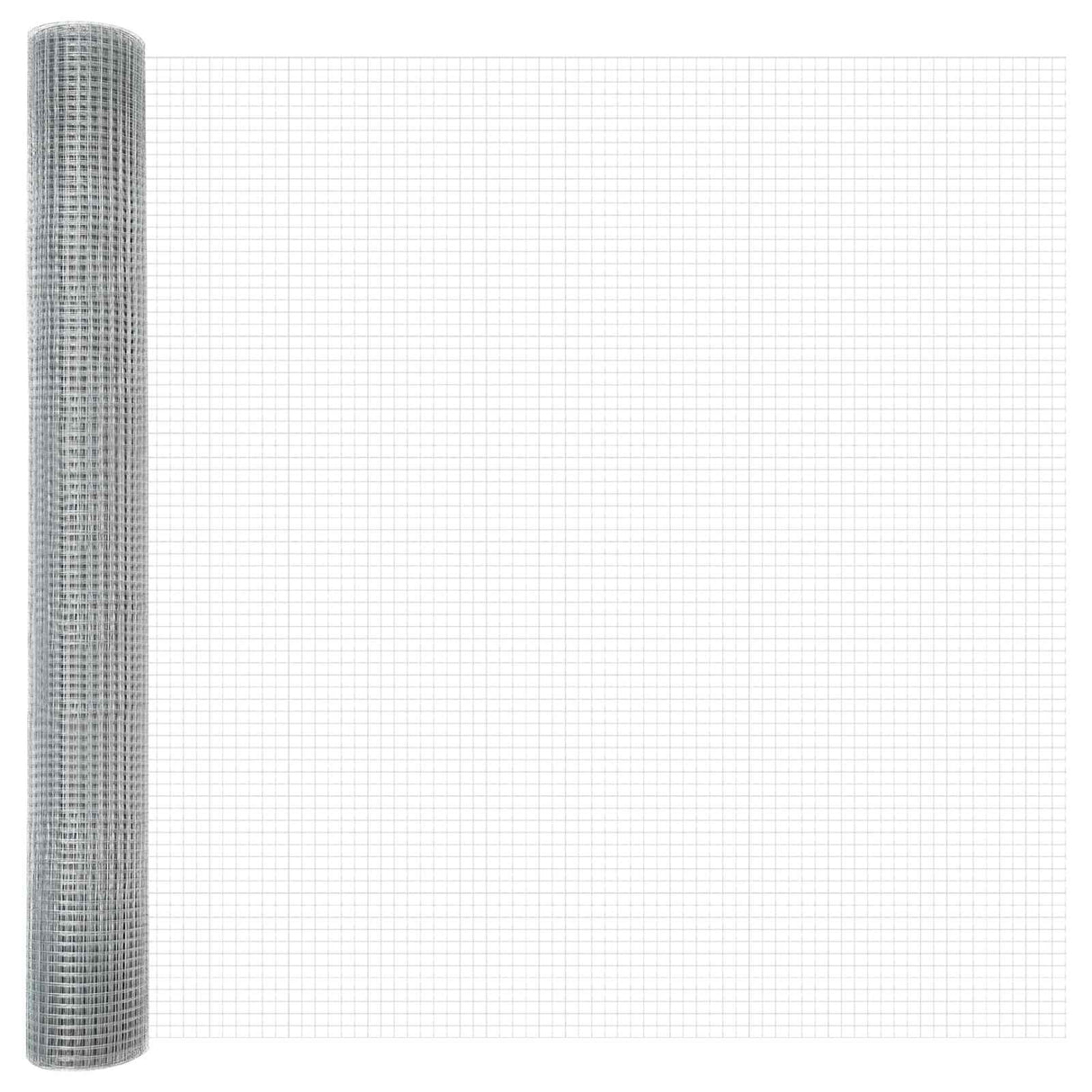 Vidaxl gelaste draadhek zilver 1.2 x 50 m
