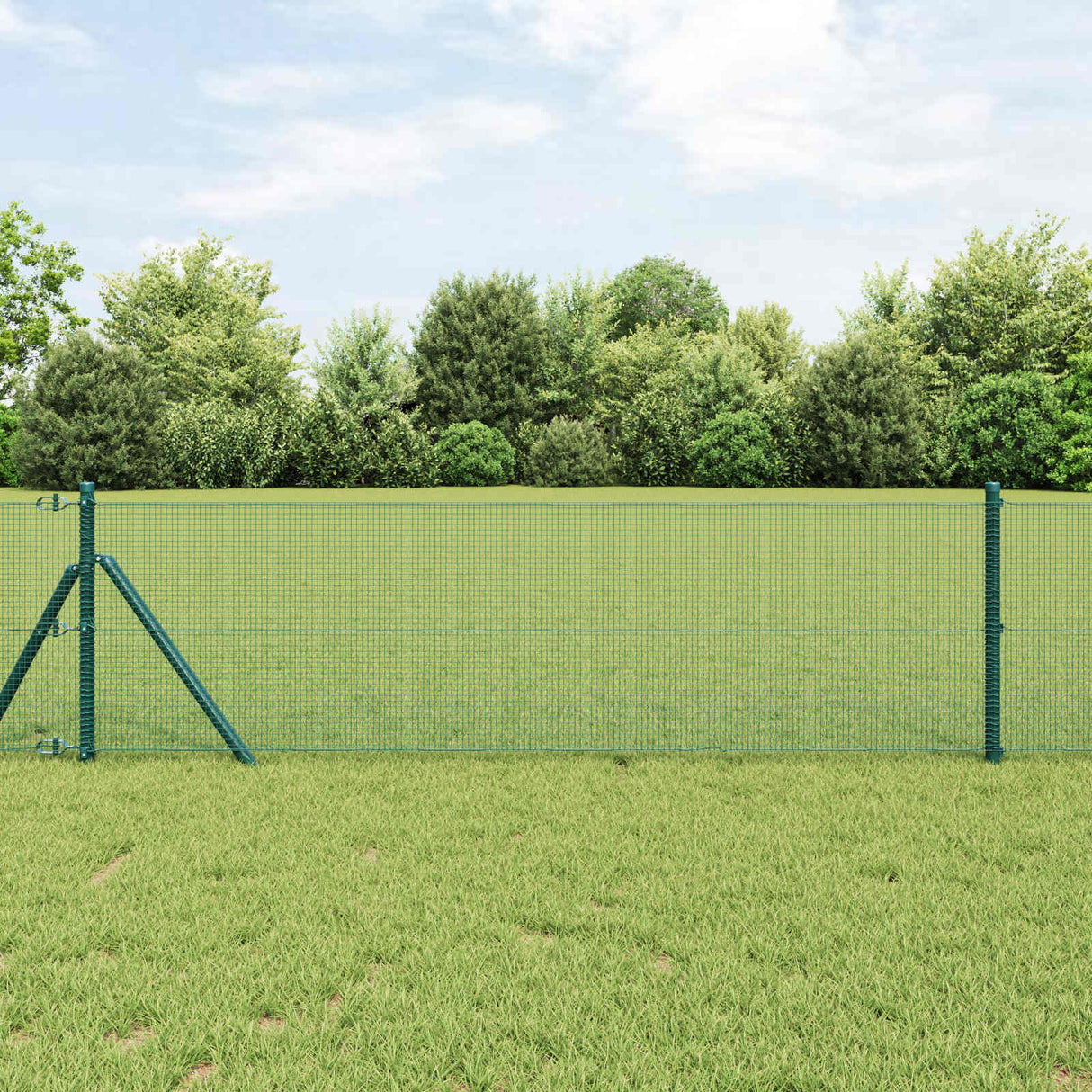 Vidaxl gelaste draadhek groen 0.4 x 10 m