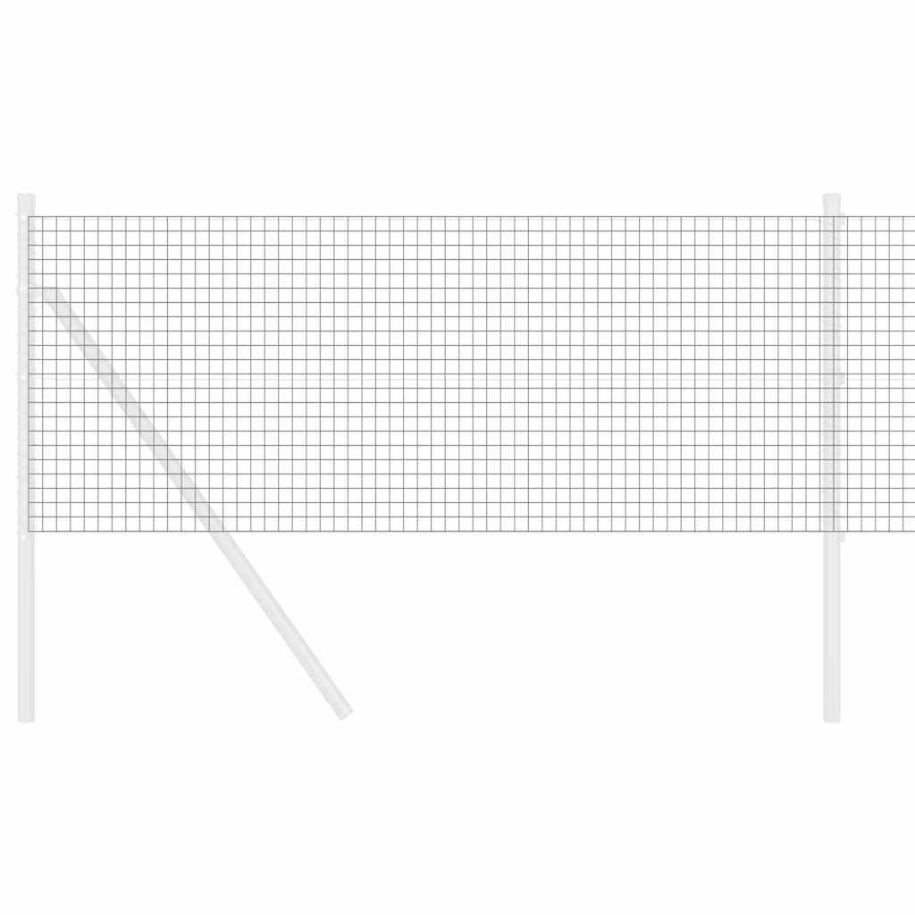 Vidaxl gelaste draadhek grijs 0.6 x 10 m