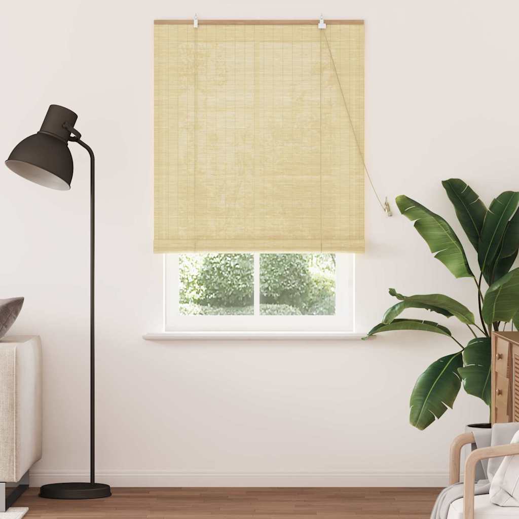 Vidaxl rolgordijn met gordijnen natuur 110 x 220 cm bamboe