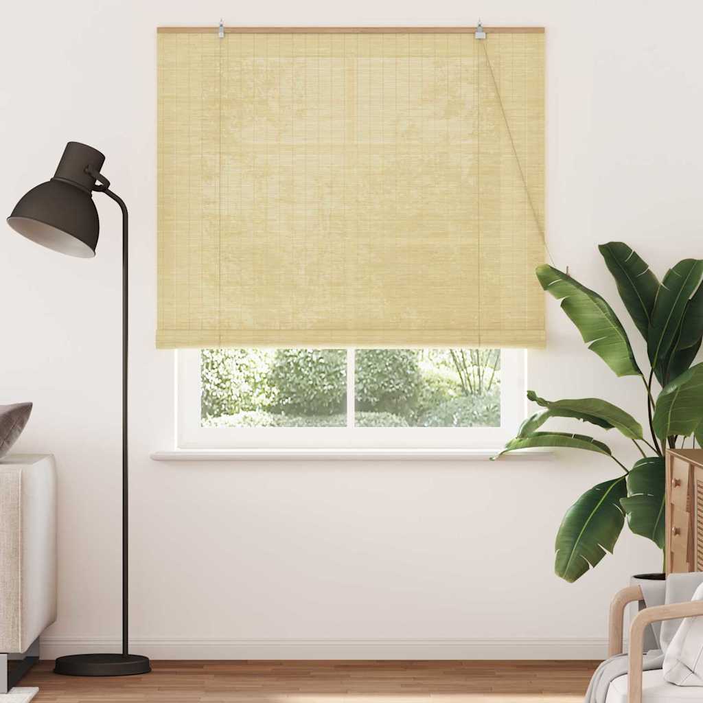 Vidaxl rolgordijn met gordijnen natuur 140 x 220 cm bamboe