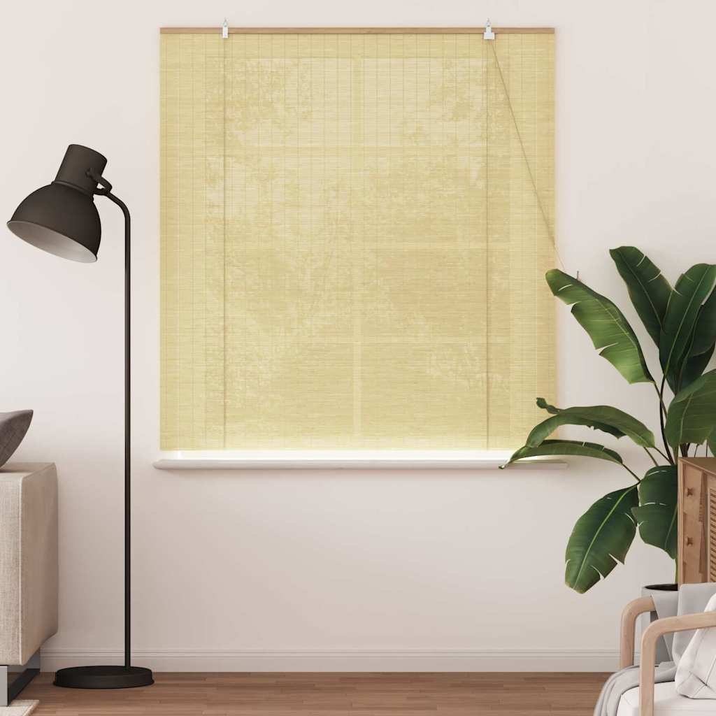 Vidaxl rolgordijn met gordijnen natuur 150 x 160 cm bamboe