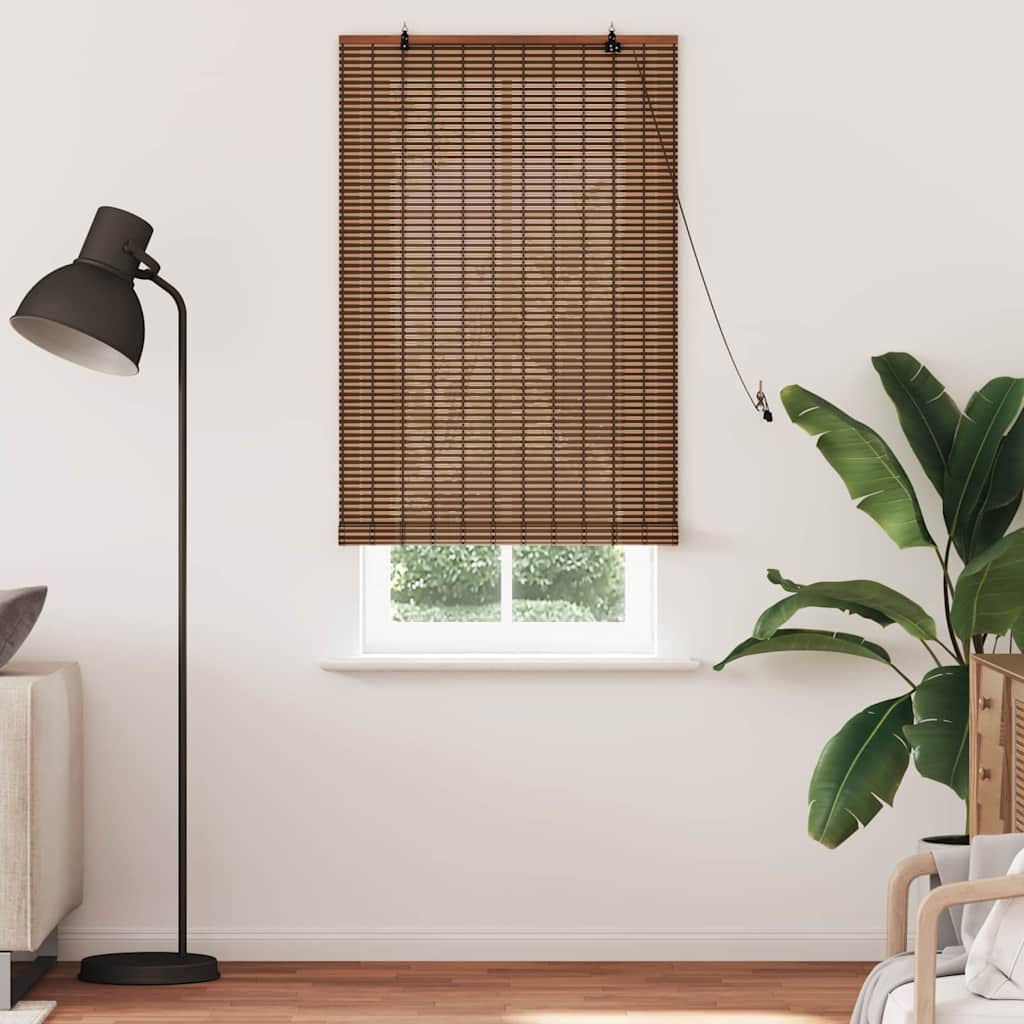 Vidaxl rolgordijn bruin 80 x 220 cm bamboe
