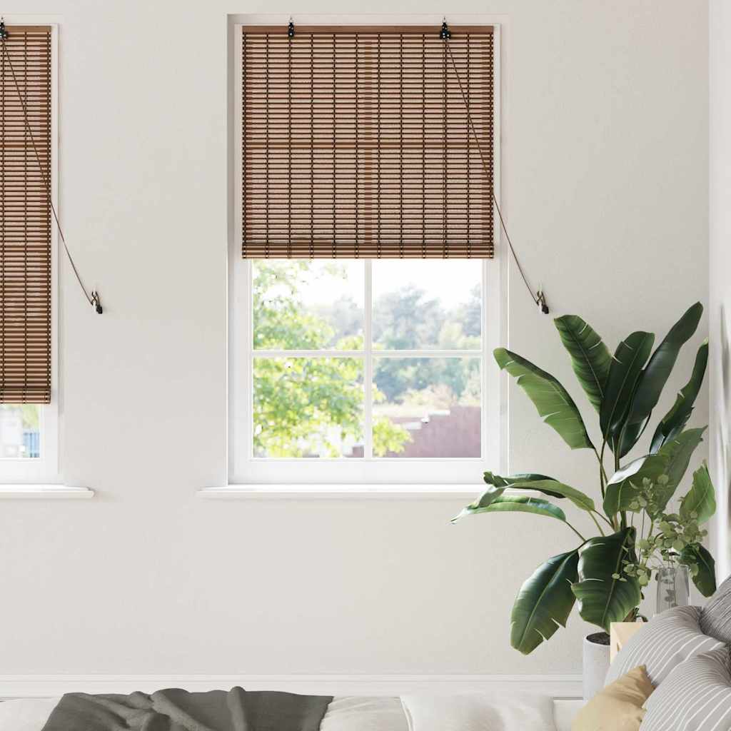 Vidaxl rolgordijn bruin 90 x 220 cm bamboe