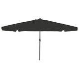 Vidaxl tuinparasol zwart 395 x 395 x 245 cm polyester