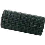 Vidaxl euro hek groen 0,6 x 10 m pvc-gecoat ijzer