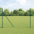 Vidaxl euro hek 1,6 x 10 m pvc-gecoat ijzer groen