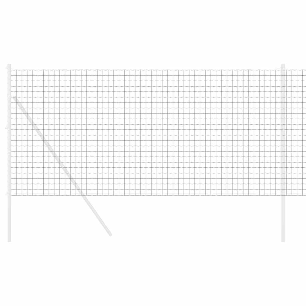 Vidaxl euro hek 1,2 x 10 m pvc-gecoat ijzer grijs