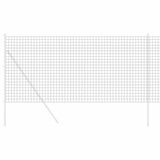 Vidaxl euro hek 1,2 x 10 m pvc-gecoat ijzer grijs