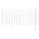 Vidaxl euro hek 1,4 x 10 m pvc-gecoat ijzer grijs