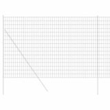 Vidaxl euro hek grijs 1,6 x 10 m pvc-gecoat ijzer