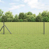 Vidaxl euro hek grijs 0,4 x 50 m pvc-gecoat ijzer