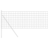 Vidaxl euro hek grijs 0.4 x 10 m pvc-gecoat ijzer