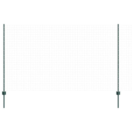 Vidaxl afrasteringspaal 22 pcs groen 180 cm staal