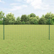 Vidaxl euro-hek met palen 10 x 1,2 m pvc-coated staal groen mesh