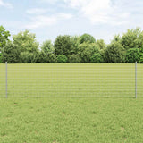 Vidaxl hek met paal zilver 0,6 x 10 m staal