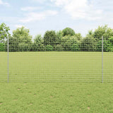 Vidaxl hek met paal zilver 1,2 x 10 m staal