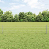 Vidaxl hek met paal zilver 0,4 x 10 m staal