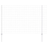 Vidaxl hek met paal zilver 1,6 x 10 m staal