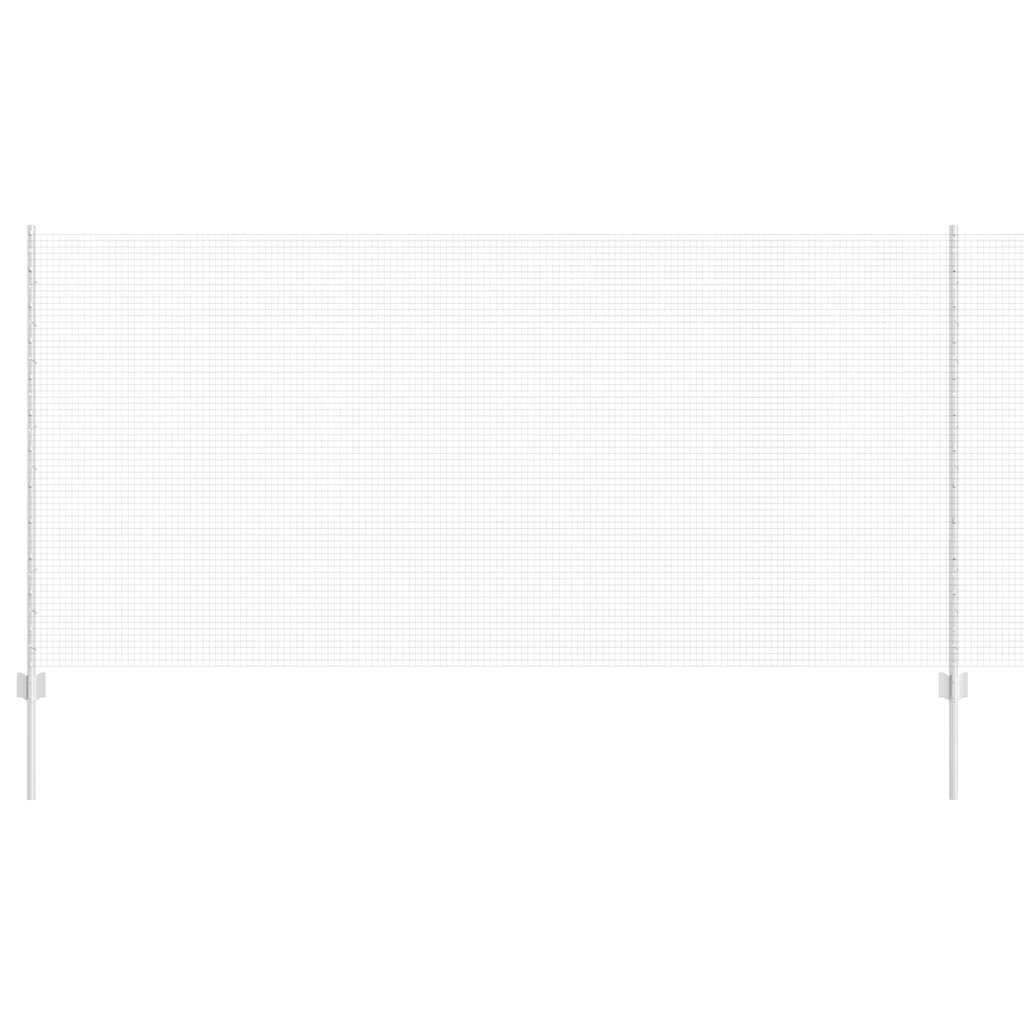 Vidaxl hek met paal zilver 1,2 x 10 m staal