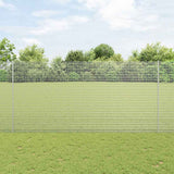 Vidaxl hek met paal zilver 1,6 x 10 m staal