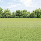 Vidaxl hek met paal zilver 0,4 x 25 m staal