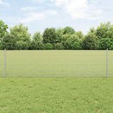 Vidaxl hek met paal zilver 0,6 x 50 m staal