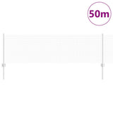 Vidaxl hek met paal zilver 0,6 x 50 m staal