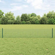 Vidaxl gelast draadhek met palen 10 x 0,4 m pvc-coated staal groen