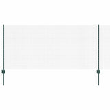 Vidaxl hek met paal groen 1 x 10 m staal