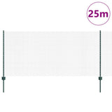 Vidaxl hek met paal groen 1 x 25 m staal