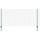 Vidaxl hek met paal groen 1,2 x 25 m staal en pvc